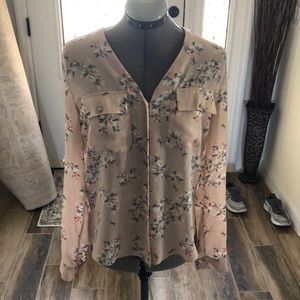 Never worn light weight long sleeve button down shirt